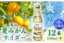 【全6回定期便】葉山夏みかんサイダー（12本入り） / ジュース 炭酸 ミカン 神奈川県 特産品 みかん 炭酸飲料 葉山 葉山町 夏みかん【リカーズかさはら】 [ASBB005]