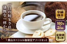 【全3回定期便】 【コーヒー粉 中細挽き】葉山スペシャル珈琲豆アソートセット 2パック入り ／  珈琲 こーひー コーヒー コーヒー粉 詰め合わせ 神奈川県 特産品【Cafetier】 [ASAD010] コーヒー 定期便 コーヒー粉 珈琲 セット コーヒー 定期便 カフェイン ドリップコーヒー レギュラーコーヒー
