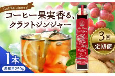 【先行予約】【2025年9月中旬から順次発送】【全3回定期便】カフェテーロ葉山　コーヒーチェリージンジャー　250g×1本 / コーラ エナジードリンク 酸味 コーヒー  神奈川県 葉山町 クラフトコーラ 天然 ドリンク 炭酸【合同会社エンディレクト】 [ASBM010]