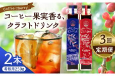 【先行予約】【2025年9月中旬から順次発送】【全3回定期便】カフェテーロ葉山　コーヒーチェリーコーラ 1本 コーヒーチェリージンジャー 1本 計2本 / コーラ エナジードリンク 酸味 コーヒー  神奈川県 葉山町 クラフトコーラ 天然 ドリンク 炭酸【合同会社エンディレクト】 [ASBM022]