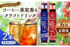 【先行予約】【2025年9月中旬から順次発送】【全6回定期便】カフェテーロ葉山　コーヒーチェリーコーラ 1本 コーヒーチェリージンジャー 1本 計2本 / コーラ エナジードリンク 酸味 コーヒー  神奈川県 葉山町 クラフトコーラ 天然 ドリンク 炭酸【合同会社エンディレクト】 [ASBM023]