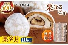 葉山日影茶屋　栗名月 10個入 / 栗 白あん くり 栗菓子 スイーツ 和菓子 お菓子 おやつ 贈り物 甘味 おしゃれ ギフト 甘露煮 白餡 渋皮栗 焼菓子【(株)日影茶屋】 [ASAX029]