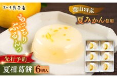 葉山日影茶屋　夏柑葛餅 6個入 / 葛餅 くずもち 和菓子 おやつ スイーツ 夏みかん 夏蜜柑 お菓子 贈り物 ギフト 柑橘 神奈川県 葉山町【(株)日影茶屋】[ASAX026]