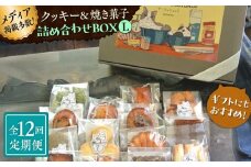 【全12回定期便】クッキー＆焼き菓子詰め合わせBOX L【菓子工房　マ・シュシュット】 [ASBU017]