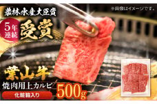 【着日指定必須】葉山牛 焼肉用上カルビ500g / 牛肉 牛 肉 お肉 国産 赤身肉 やきにく 焼き肉 カルビ かるび 上カルビ 上かるび BBQ ブランド牛 和牛 黒毛和牛 国産牛 贈答 ギフト 冷凍 葉山 【有限会社葉山旭屋牛肉店】 [ASAP025]