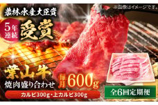 【全6回定期便】 葉山牛 焼肉用上カルビ300g焼肉用カルビ300g / 牛肉 牛 肉 お肉 国産 赤身肉 やきにく 焼き肉 カルビ かるび 上カルビ 上かるび BBQ ブランド牛 和牛 黒毛和牛 国産牛 贈答 ギフト 冷凍 葉山 定期 定期便 【有限会社葉山旭屋牛肉店】 [ASAP051]