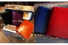 本革ルガトショルダーのシステム手帳　グリーン