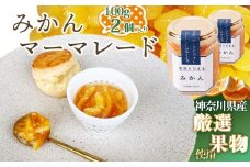 No.085 みかんマーマレード100g×2個 ／ 蜜柑 ミカン 柑橘 温州みかん 大津6号 ジューシー ママレード 人気 加工食品 手作り 白砂糖不使用 ペクチン不使用 フルーツスプレッド コンフィチュール トッピング 神奈川県産果物 神奈川県