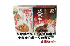 かながわブランド足柄牛とやまゆりポークのカレー4個セット【1507115】