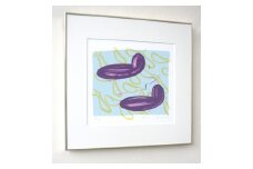 【著名アーティストシルクスクリーン版画作品】吉澤美香「わー99」（カエデの種）