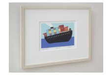 【著名アーティストシルクスクリーン版画作品】谷川晃一「サウス スター号」