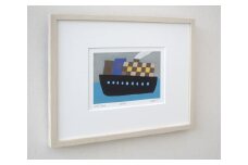 【著名アーティストシルクスクリーン版画作品】谷川晃一「ノウス スター号」