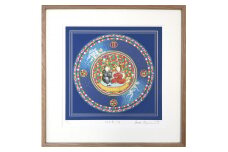 【著名アーティストシルクスクリーン版画作品】前田常作「双子座の図」