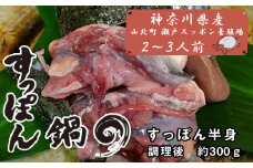 神奈川県産すっぽん鍋（２～３人前　約300ｇ） 【 すっぽん 鍋 国産 肉 神奈川県 山北町 】