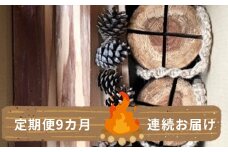 【定期便9カ月】薪セットB（スウェーデントーチ２個・着火剤付＆薪2.5㎏）【 薪 スウェーデントーチ 着火剤 針葉樹 ストーブ キャンプ アウトドア 焚火 定期 9回 神奈川県 山北町 】