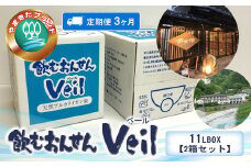【定期便3ヶ月】飲むおんせんベール11LBOX【2箱セット】【 温泉水 温泉純度100％ 保存水 防災 神奈川県 山北町 】