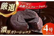 【特選】 ガトーショコラ  (4号サイズ)  1個 【かいせい製菓】開成町 ケーキ ショコラ チョコレート チョコ スイーツ デザート チョコケーキ 冷凍 [BDAJ001]