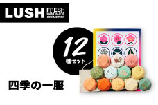 LUSH ラッシュ 四季の一服 入浴剤12個  ギフトセット_ LUSH 入浴剤 バスボム 人気 おすすめ 送料無料 贈答 ギフト ラッシュ セット 神奈川県 愛川町 12種 【1344376】