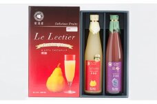 ルレクチェと巨峰ジュースセット（500ml×各1本） ルレクチェ レクチェ 洋梨 巨峰 ぶどう フルーツ ジュース 詰め合わせ セット ストレートジュース 洋ナシ ブドウ 梨 ぶどうジュース 果物 飲料 果実飲料 果汁飲料 国産 新潟