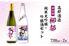 高野酒造 水の都 柳都 純米大吟醸・吟醸酒セット 720ml×2本