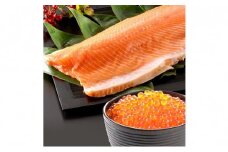 いくら醤油漬け200g＋刺身サーモン800g いくら イクラ 醤油漬け いくら醤油漬け 刺身 鮭 さけ サケ しゃけ シャケ サーモン トラウトサーモン おつまみ 魚 海鮮 海産物 魚介 魚介類 惣菜 おかず ごはんのお供 冷凍 新潟