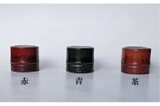 新潟特産竹塗　ペーパーウェイト丸型（赤）