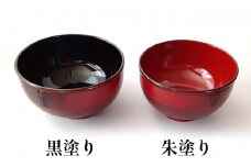 新潟特産竹塗　お椀　Φ12cm（朱塗り）