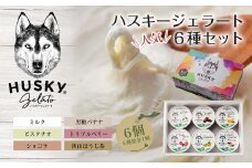 ハスキージェラート 6種 各1個 計6個 デザート アイス ドルチェ アイスミルク お取り寄せ 食べ比べ 定番 人気 土産 贈り物 ギフト グルメ ロストアンドファウンド 新潟県 新潟市