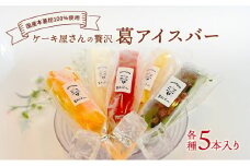 ケーキ屋さんの贅沢葛アイスバー アイス デザート おやつ セット 冷凍 新潟県 新潟市
