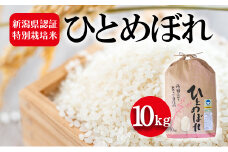 令和7年度産　新潟県認証特別栽培米 ひとめぼれ10kg お米 白米 ライス 精米 ご飯 新潟県産 おにぎり お弁当 和食 ブランド米 粘り 甘み 旨み 