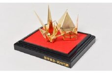 32-06A銅板親子折鶴Ｍサイズ