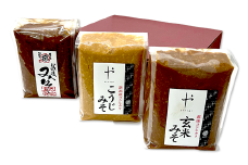 81-07米こうじ味噌　3種詰合せ