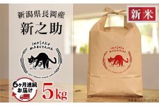 L4-S056【6ヶ月連続お届け】新潟県長岡産 新之助 5kg
