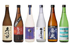 H4-61B長岡市の酒蔵 6蔵飲み比べセット（久保田萬寿/想天坊/清泉/越の鶴/越乃景虎/吉乃川）720ml×6本