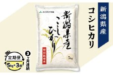 75-7N053【3ヶ月連続お届け】新潟県長岡産コシヒカリ5kg（特別栽培米）【2025年10月中旬発送開始】