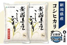 75-7N106【6ヶ月連続お届け】新潟県長岡産コシヒカリ10kg（特別栽培米）【2025年10月中旬発送開始】