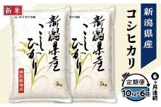75-7N106【6ヶ月連続お届け】新潟県長岡産コシヒカリ10kg（特別栽培米）【2025年10月中旬発送開始】