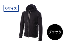 I4-01D【カラー：ブラック サイズ：O】リカバリーウェア A.A.TH/ メッシュパーカー（品番：AAJ91301）