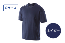 I4-04L【カラー：ネイビー サイズ：O】リカバリーウェア A.A.TH/ ハーフTシャツ（品番：AAJ99301）