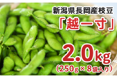 75E-18新潟県長岡産枝豆2.0kg【越一寸250g×8袋入り】