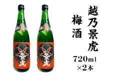 A0-32A越乃景虎 梅酒2本セット【諸橋酒造】