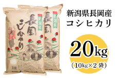 73-7N201新潟長岡産コシヒカリ20kg（10kg×2袋）