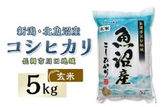 AF05-1【玄米】北魚沼産コシヒカリ5kg（長岡川口地域）