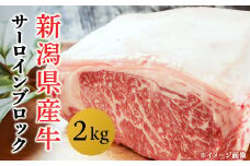 76-70A新潟県産牛（長岡産）サーロイン2kgブロック