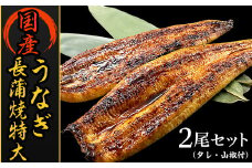 H7-93国産うなぎ長蒲焼特大2尾セット（タレ・山椒付）