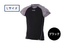 I4-22【カラー：ブラック サイズ：L】リカバリーウェア A.A.TH/ ハーフスリーブ（品番：AAJ91812）