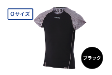 I4-22【カラー：ブラック サイズ：O】リカバリーウェア A.A.TH/ ハーフスリーブ（品番：AAJ91812）