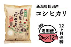 73-6N02Z【12ヶ月連続お届け】新潟県長岡産コシヒカリ2kg