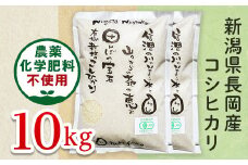 25-6S101【精米】新潟県長岡産「有機栽培」コシヒカリ10kg