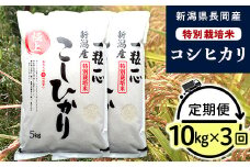 48-N103【3ヶ月連続お届け】新潟県長岡産特別栽培米コシヒカリ10kg